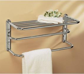 img 2 attached to 🧺 Gatco 1541 Double Towel Rack: Sleek Chrome Finish for Efficient Storage