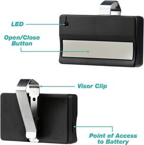 img 1 attached to 🚗 Liftmaster 971LM Red Button Garage Door Remote Opener - Enhanced Security+ Technology 390 Mhz (1997-2005)