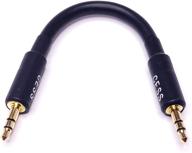 🎧 3-inch cess-069 short stereo audio cable with 3.5mm trs connectors logo