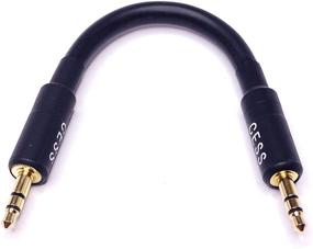 img 4 attached to 🎧 3-Inch CESS-069 Short Stereo Audio Cable with 3.5mm TRS Connectors