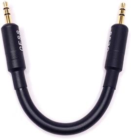 img 2 attached to 🎧 3-Inch CESS-069 Short Stereo Audio Cable with 3.5mm TRS Connectors