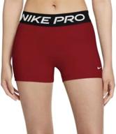 🔥 powerful performance: nike women's pro 3 inch compression shorts for ultimate comfort and flexibility logo