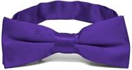 👔 boys' pre-tied adjustable band collar bow tie by tiemart logo