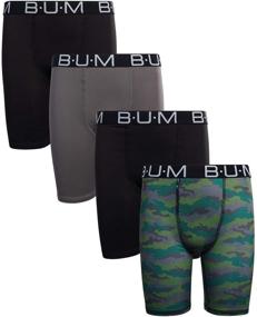 img 4 attached to B.U.M. Оборудование Детские длинные спортивные компрессионные трусы-боксеры для ног – 4 шт. (Размер: 8-18)
