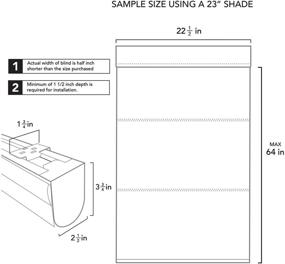 img 2 attached to Двухслойные римские шторы из мягкой ткани размером 31"W X 64"H цвета песчаника (100% хлопок) от Chicology - улучшены для SEO