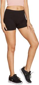 img 3 attached to 👖 Ultimate Urban Look: Super Stretch Seamless Ribbed Slip Shorts - Perfect Under Dresses & Workout attire