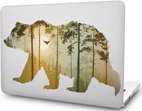 img 3 attached to Cool Bear Hard Plastic Cover Case Compatible With MacBook Air 11 Inch Case Model:A1370 A1465 AMONONE Laptop Case Keyboard Cover - Bear