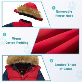 img 1 attached to 🧥 FARVALUE Winter Repellent Quilted Boys' Clothing and Jackets/Coats with Removable Features