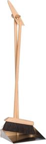 img 4 attached to Premium German-Made Redecker Horsehair Broom and Stainless Steel Dust Pan Set, 35-3/8 inches, Long-Lasting Oiled Beechwood Handles, Stable Tip-Proof Design, Reliable and Efficient Natural Bristles