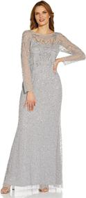 img 4 attached to Adrianna Papell Womens Beaded Covered Women's Clothing in Dresses