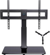 📺 perlesmith swivel tv stand: height adjustable table top base for 32-70 inch 4k flat screen tvs - vesa 600x400mm logo