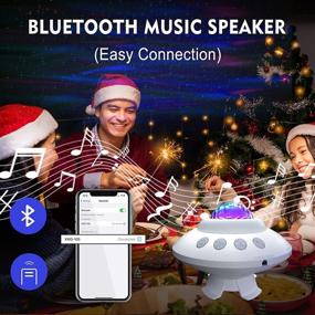 img 3 attached to 🌌 Enhance Your Space with Star Projector Galaxy Light: Bluetooth Speaker, Timer, Remote Control, 14 Lighting Effects – Ideal for Kids Room, Teen Bedroom, Christmas Party