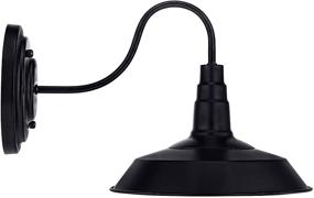 img 4 attached to 🏭 Lightess Industrial Black Wall Sconces: Vintage Gooseneck Barn Lights for Farmhouse Ambiance, CY-8