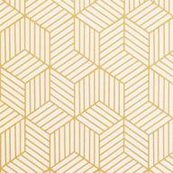 🌟 add elegance with gold & beige geometry stripped hexagon peel and stick wallpaper - luxury, removable, self-adhesive vinyl film decorative shelf drawer liner roll (78.7”x17.7”) featuring gold stripes! logo