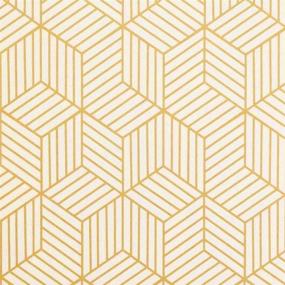 img 4 attached to 🌟 Add Elegance with Gold & Beige Geometry Stripped Hexagon Peel and Stick Wallpaper - Luxury, Removable, Self-Adhesive Vinyl Film Decorative Shelf Drawer Liner Roll (78.7”x17.7”) Featuring Gold Stripes!