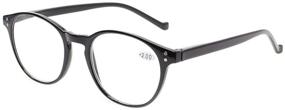 img 1 attached to 👓 Standard Fit Spring Hinge Reading Glasses for Men and Women - Pack of 5 Pairs