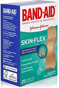 img 3 attached to 🩹 Pack of 3 Band-Aid Skin-Flex Bandages - 25 ct