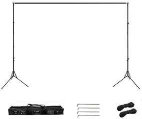 img 4 attached to 🎥 Tripod Projector Screen Stand for Portable Foldable Projection Screen - Perfect for 80-100 inch Foldable Screens