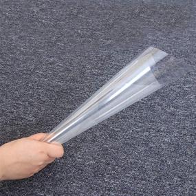 img 2 attached to Set of 12 Clear Plastic Sheets for DIY Craft Stencils - 4 mil Thickness, Blank Templates, 12 x 12 inch Size