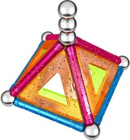 img 1 attached to ✨ Sparkling Geomag 22 Piece Glitter Construction Assorted: Create Dazzling Structures!