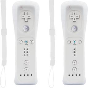 img 4 attached to 🎮 2 Pack Wireless Wii Remote Controller for Nintendo Wii and Wii U Console with Silicone Case and Wrist Strap - Enhanced Gaming Experience!