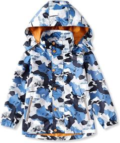 img 4 attached to 🧥 Boys' Lightweight Quick Dry Waterproof Hooded Rain Jacket: Stay Dry in Style