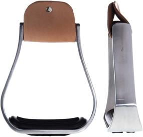 img 1 attached to 🐴 Western Aluminum Padded Bell Stirrups by Aime Imports