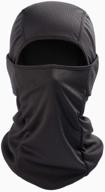 astroai ski mask balaclava face mask - uv protection & windproof face cover for skiing, snowboarding, cycling, hiking - men's & women's (black) logo