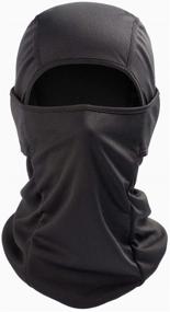 img 4 attached to AstroAI Ski Mask Balaclava Face Mask - UV Protection & Windproof Face Cover for Skiing, Snowboarding, Cycling, Hiking - Men's & Women's (Black)