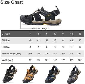 img 3 attached to AMIDEWA Fisherman Men's Shoes: Outdoor Athletic Sandals