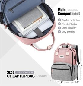 img 2 attached to 🎒 Business-Resistant Notebook Charging Backpack