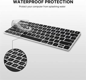 img 2 attached to Enhance and Protect Your iMac Magic Keyboard with EooCoo Magic Keyboard Cover Skin – Black Silicone