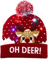 🎅 spice up the holidays with ourwarm light up christmas hat ugly sweater beanie logo