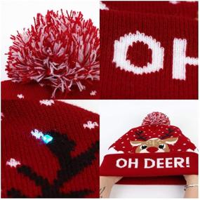 img 2 attached to 🎅 Spice up the Holidays with OurWarm Light Up Christmas Hat Ugly Sweater Beanie