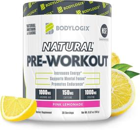 img 4 attached to 💪 Enhance Your Workout with Bodylogix Natural Pre-Workout Powder - NSF Certified Pink Lemonade, 30 Servings