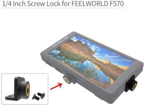 img 2 attached to 🎥 Feelworld Camera Field Monitor with 1/4 Inch Screw Lock Mount Points - Ideal for Attaching to Cameras, Stabilizer Rigs, and More - Use with Feelworld F5, FW568, S55, F450, F550, F570, FW450, and Etc