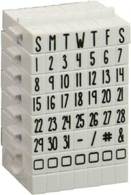 img 1 attached to 🗓️ Discover the Contact USA Details CalendarCube Stamp Set for Efficient Organization and Easy Planning