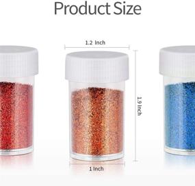 img 3 attached to ✨ Teenitor Fine Glitter Set: 20g, 24pcs Glitter Shake Jars - Ideal for Art Crafts, Painting, Scrapbooking, Body Slime & Holiday Parties - Assorted Multi-Color Supply