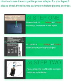 img 3 attached to High Performance 90W 65W 45W AC Charger for HP Spare 741727-001 710413-001 710414-001 - Genuine Laptop Power Adapter Supply Cord