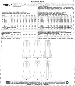 img 3 attached to McCall Pattern Company M8007E5 Patterns