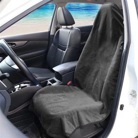 img 3 attached to 🚗 Leader Accessories Waterproof Car Seat Cover, Grey, Machine Washable - Ideal for Yoga, Running, Crossfit, Athletes, Beach, Swimming, and Outdoor Sports