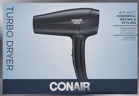 img 3 attached to Conair 1875 Turbo Dryer Black Hair Care