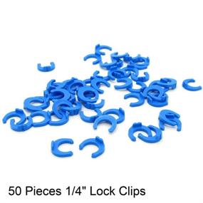 img 1 attached to 💧 Convenient Set of 50 RO Reverse Osmosis Water Filter Locking Clips, 1/4 inch