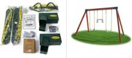 🎠 enhance outdoor fun with eastern jungle gym diy swing set hardware kit - a complete package including a-frame brackets, swing seats, trapeze bar and assembly instructions! логотип