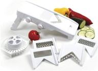 norpro v-slicer grater mandoline - white, one size - with safety guard holder logo