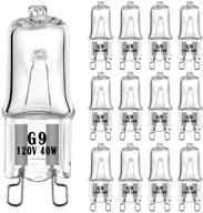 g9 halogen bulb 40w 120v t4 type 2 pin 💡 base dimmable warm white (12 pack): illuminate with efficiency and elegance! logo