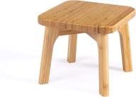 🪜 bamboo step stool for kids - perfect for kitchen, bathroom, bedroom, toilet - supports up to 300 lbs logo