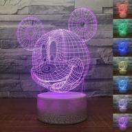 новая абстрактная мультяшная мышь 3d optical illusion night light логотип