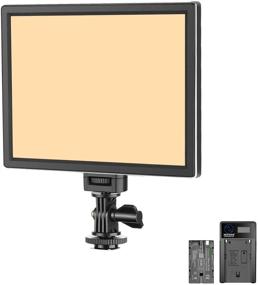 img 4 attached to 🎥 Neewer T100 Softer SMD LED Video Light Kit: Bi-Color 3200K-5600K Dimmable Ultra Thin LED Panel with 2600mAh Li-ion Battery and USB Charger, Ideal for Children, Portraits, Product Shots, and Studio Photography