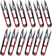 🧵 12 pack eshato yarn thread craft scissors cutters for sewing - mini 4.3 inch small snips trimming nipper for office, home, school - stitch diy supplies logo